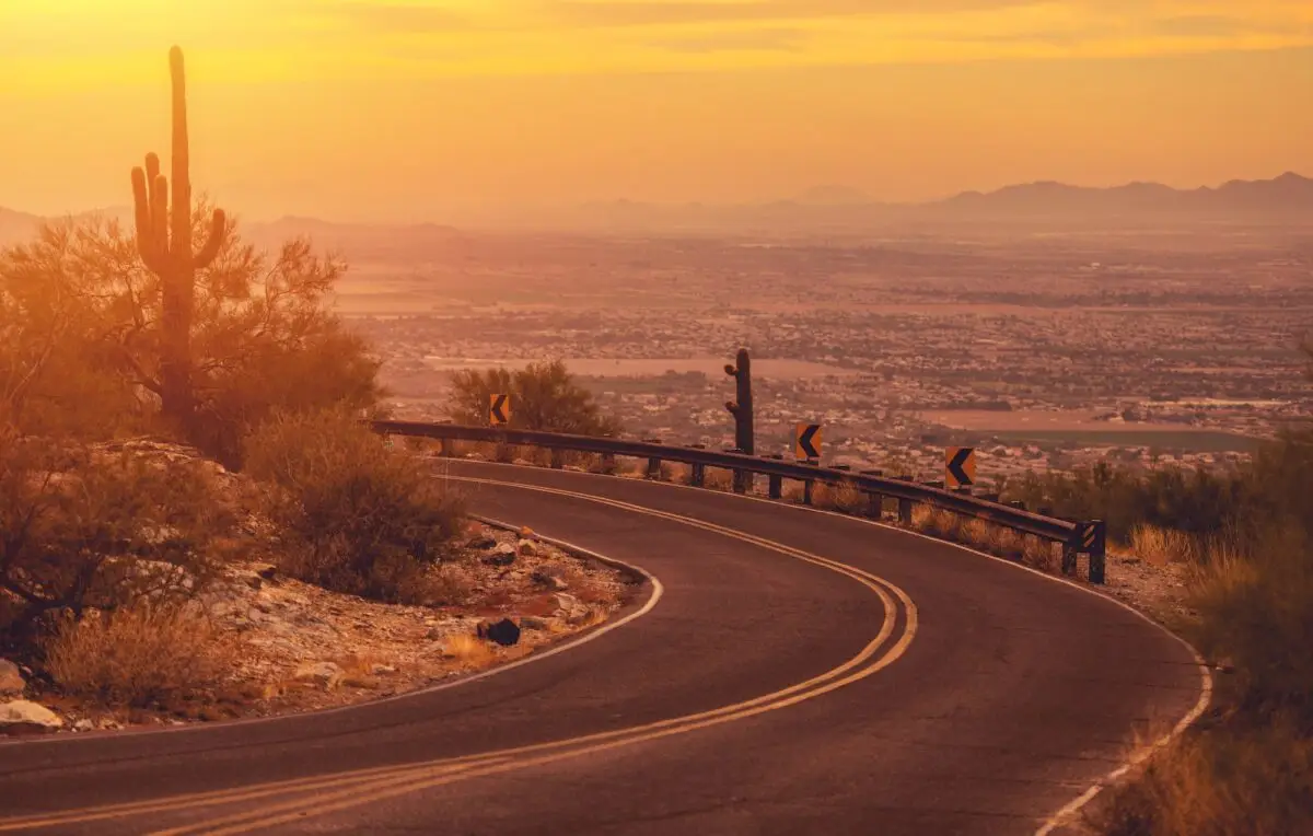 Winding Arizona Mountain Road