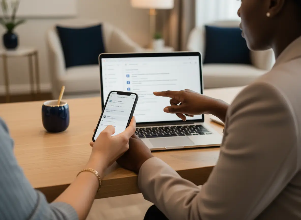 Diverse hands at therapy billing desk