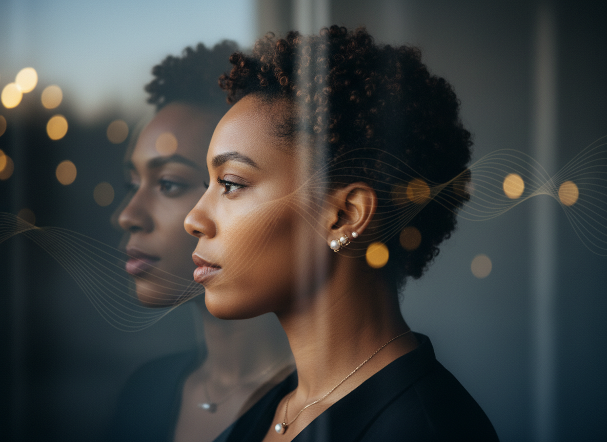 Person using reflective time alone to recover emotionally