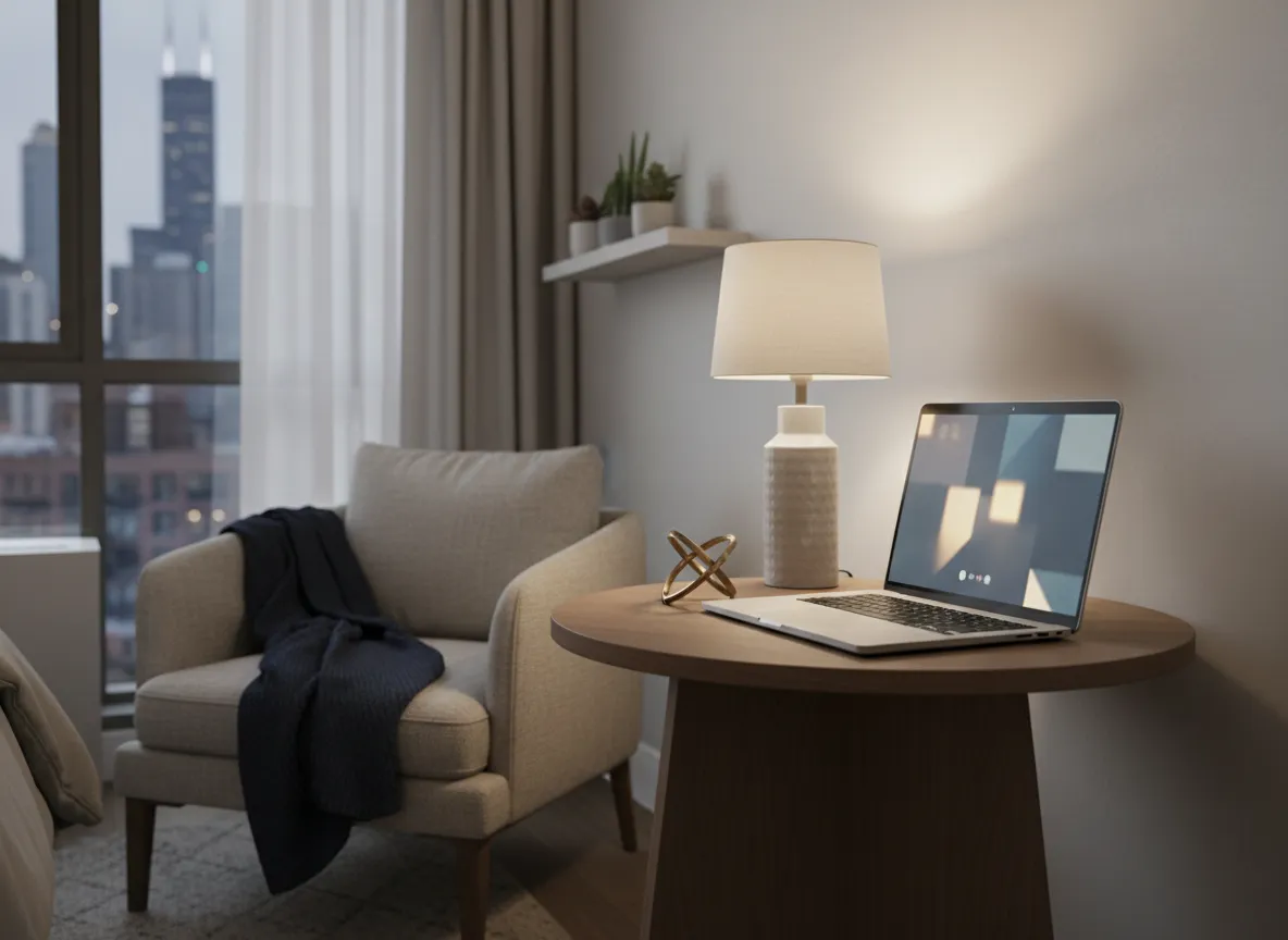 Quiet home setting for virtual therapy in Illinois