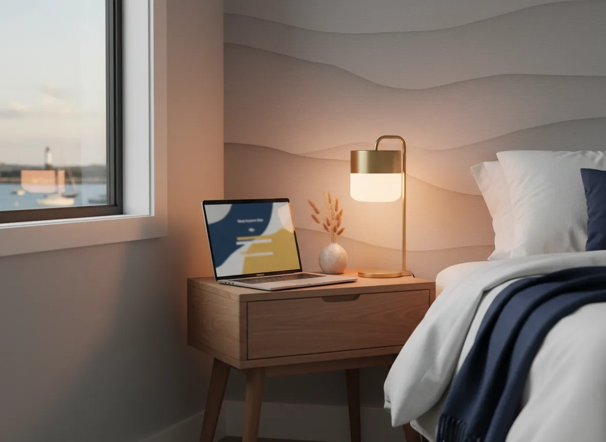 Private bedroom nook for Maryland online therapy