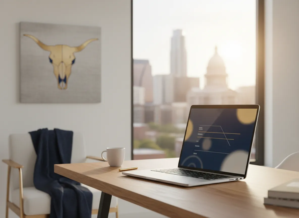 Texas online therapy session from a private home office