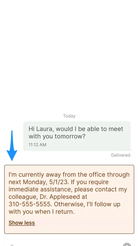 Mobile app – Secure message 2 Mobile app - Secure message 2